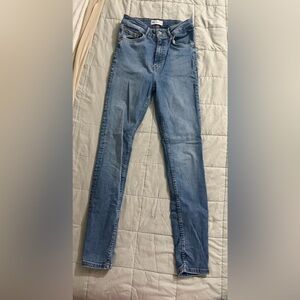 Zara Light Blue Skinny Jeans for Women